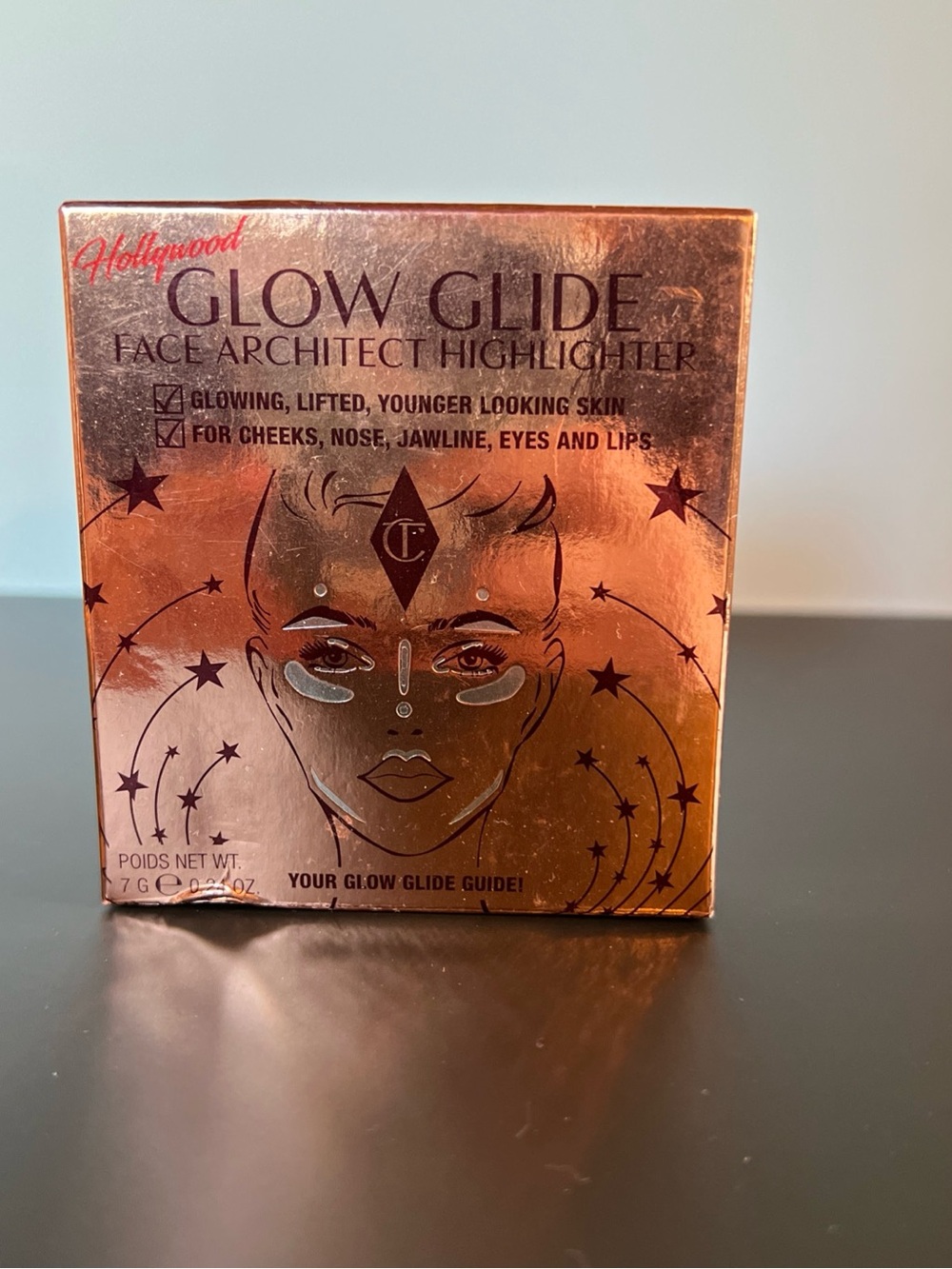 Charlotte Tilbury Glow Guide Highlighter Shade Bronze Glow - NEW